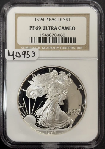 1994 P Silver Eagle - NGC PF69 Ultra Cameo ( 40953 )