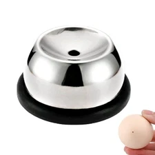 Egg Piercer with Retractable Pin for Raw Eggs, Stainless Steel Puncher Tool