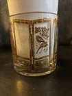 MCM Culver Glass 22KT Gold Asian Theme Raised Panel Relief Rocks Glass — photo 3