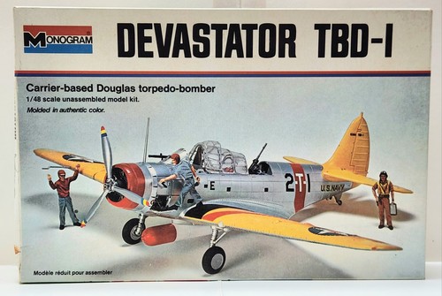 1974 Monogram Devastator TBD-1 Bomber 1/48 Scale Model Factory Sealed ...