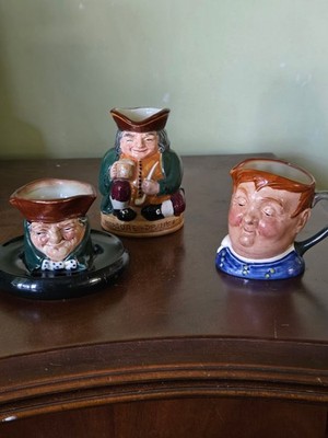 Beautiful Bundle of 3 Authentic Royal Doulton Character / Toby Jugs