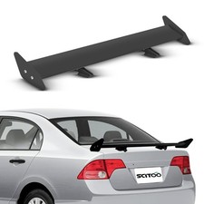Black ABS Rear Trunk Spoiler Wing 43x4.3 Inch Universal Fit