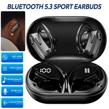 Mpow Bluetooth 5.3 Headset Wireless Headphone Sweatproof Ear Hook Bluetooth iPad
