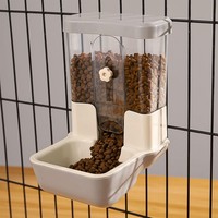 Futterspender Automatisch 800Ml Verstellbar Stromfrei FüR Haustiere Grau