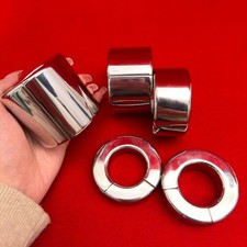 Heavy Duty Metal Magnetic Penis Ring Ball Stretcher Enhancer Time Delay for Men
