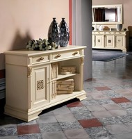 Italienische Design MöBel Antik - Holz Bar Anrichte Schrank Kommode Sideboard