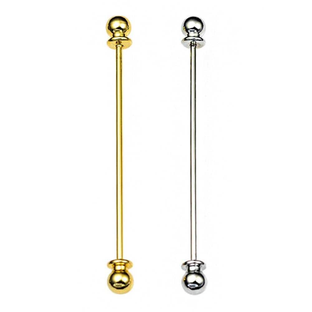 2-Piece Men's Barbell Collar Pin Bar Set | Formal Shirt Accessories