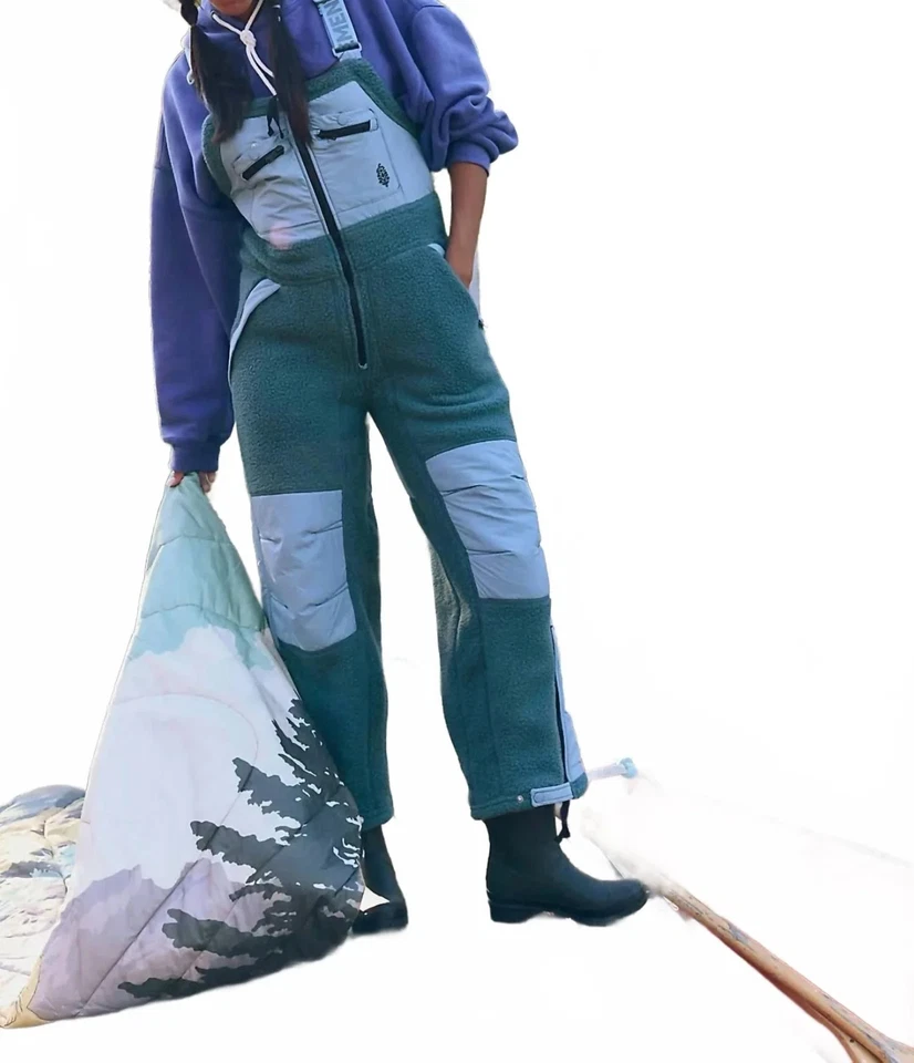 Nuevo mono para mujer Free People Hit the Slopes Midnight Jade mediano precio de venta sugerido por el fabricante 198 USD Foto 3 de 4