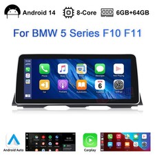 12.3'''' Android 14 Autoradio Strere GPS DAB+ WiFi DSP CarPlay f�r BMW F10 F11 CIC
