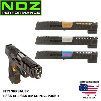 NDZ Sig P365 XL Cerberus Ported Slide & Barrel RMSC 9mm, USA Made