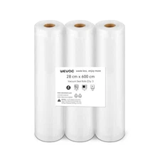 Wevac Vacuum Sealing Bags Vacuum Sealing Rolls Approx. 28cm x 600cm 3 Rolls