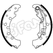 Bremsbackensatz hinten für Fiat Panda 169 312 Panda-Panda Punto 199 EVO | 23819