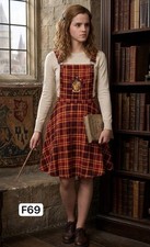 Harry Potter Gryffindor Skirt Plaid Skirtall Jumper Pockets XS Hermione Disney