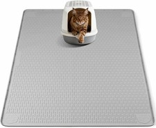 Cat Litter Mat, XL Extra Large 40" x 40" Silicone Mat Litter Trapping Mat