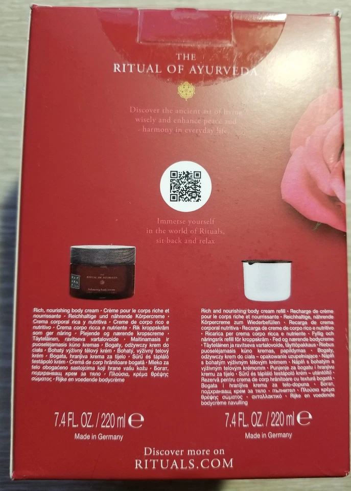 RITUALS The Ritual of Ayurveda Crema Corporal Repuesto Multi-Pack NUEVO SELLADO Foto 3 de 3