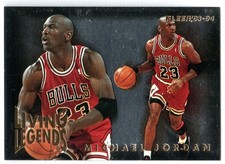 1993/1994 FLEER BASKETBALL #4 OF 6 MICHAEL JORDAN LIVING LEGENDS INSERT BULLS