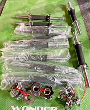 York 1 inch dumbbell bars x 2 never used free post weightlifting bodybuilding 