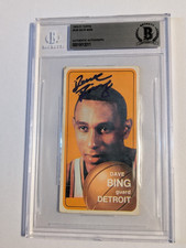 Dave Bing HOF 1970-71 Topps Card Signed Auto Beckett BAS authenticated
