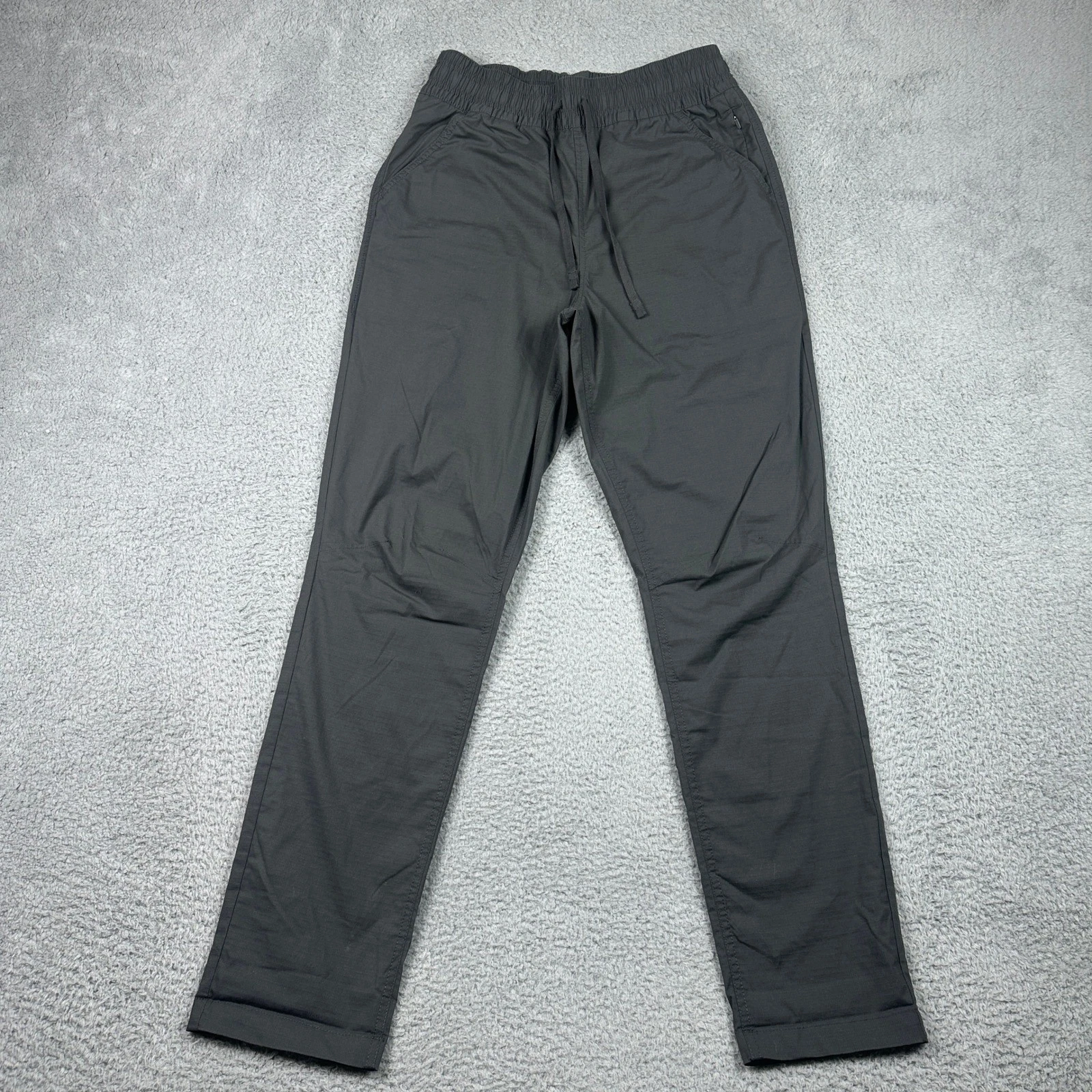 Prana Vaha Ripstop Jogger Pants Mens Small Gray Elastic Waist Hiking Outdoor