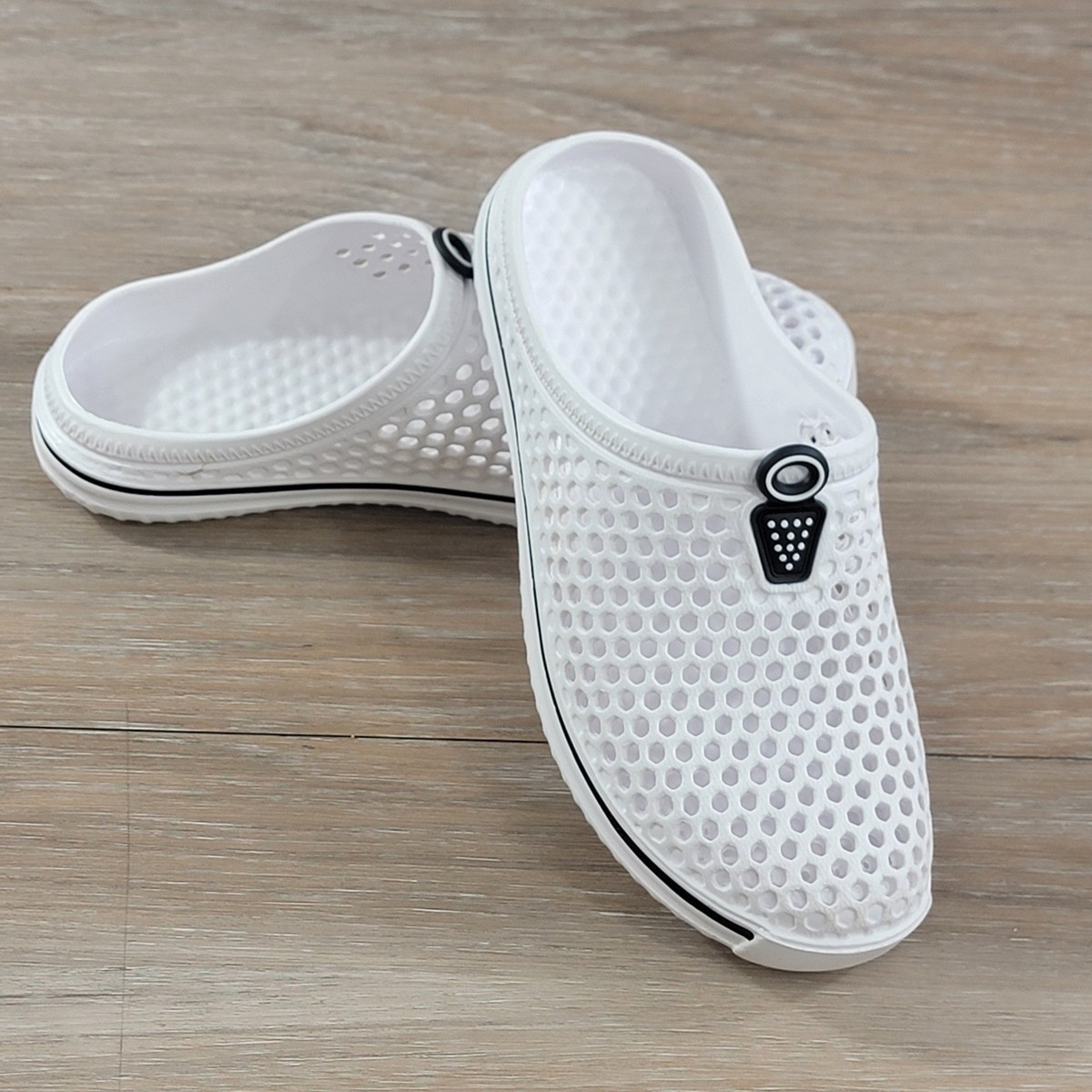 White Slip-On Perforated Rubber Shoes Z Zegna Perforated leather slip-on sneakers - White|A4026XGSTCAL main image 4
