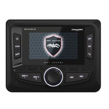 Wet Sounds WS-ZX-MC-20 3 Zone ZX Source Unit with AM/FM/WB Tuner, Bluetooth A...