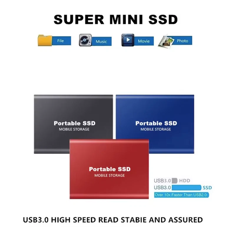 HARD DISK ESTERNO Portatile SSD ALTA VELOCITA DISCO RIGIDO TIPO-C  multifunzione - Image 2 of 4