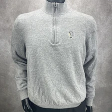 Fairway Greene Italian Merino Wool 1/4 Zip Lined Pullover 2XL Indian Valley Golf