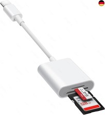 SD Kartenleser (USB C Port) für iPhone 15/16/iPad/MacBook/Mac/Kamera, sd Card 