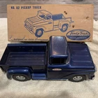 ESTATE FIND BLUE TONKA PICK-UP TRUCK WITH TAILGATE AND ORIGINAL BOX 1950'S