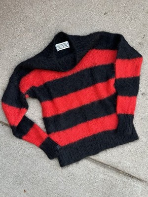 SEDITIONARIES 赤×黒 ニット ユニセックス パンク RARE SEDITIONARIES 70s Punk Mohair Sweater SPECIAL EDITION By 666