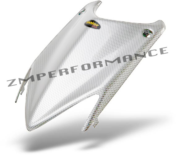 シェリシェリ　コーナーカバー白450H NEW HONDA TRX 400EX TRX 450R WHITE CARBON FIBER PLASTIC STOCK HOOD