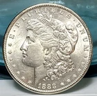 1888 Morgan Dollar - BRILLIANT UNCIRCULATED! Luster Galore!        L👀K!