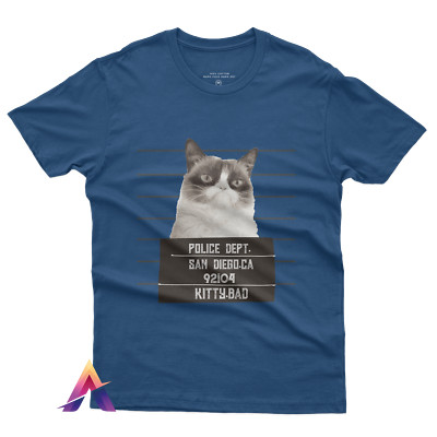 Cat Lovers T-Shirt - 100% Cotton, Cute Cat Print, Perfect Gift for Cat Enthusias