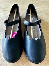 NEW UNWORN - Children's Place Black Ballet Flats Scalloped Edges Girl's Size 4 