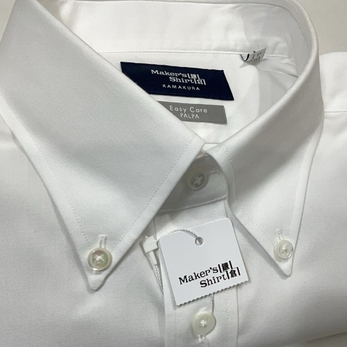Kamakura Maker's Shirt White Button Down Men's Palpa Easy Care 17-34 1/3 NWOT - Picture 9 of 15