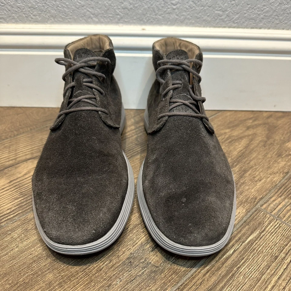 Мужские замшевые ботинки чукка Cole Haan Grand Tour размер 11 серые C26184 - Изображение 4 из 4