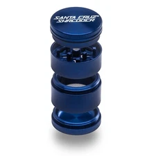 Santa Cruz Shredder SMALL 4 Piece Grinder 1.6" w/ Textured Grip - BLUE