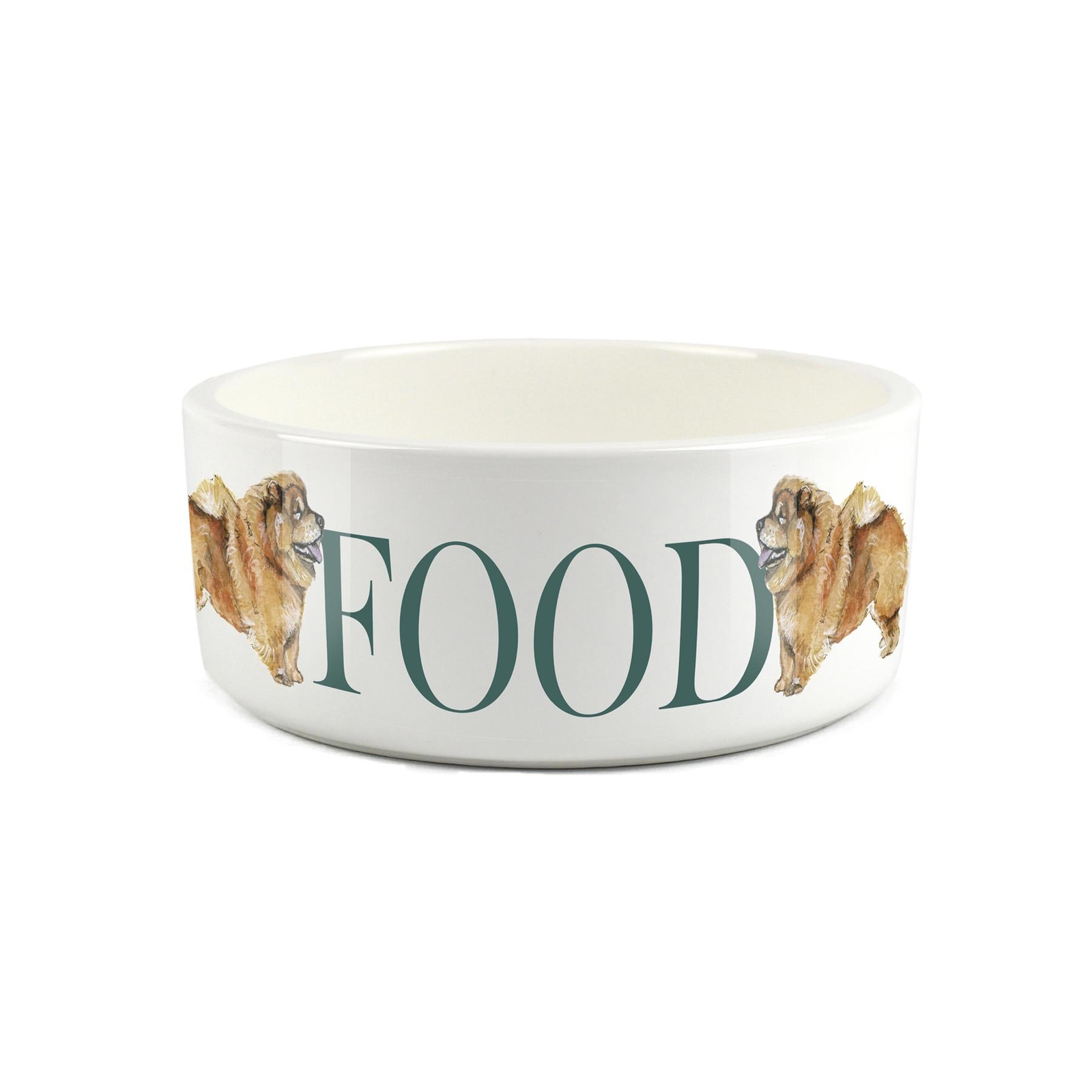 Chow Chow Pet Bowl - Dog Portrait Large Ceramic Food Bowl/Dish Dog Gift