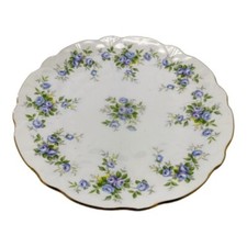 Aynsley Marine Rose Plate 8 Inch Salad Dessert Dish Rare