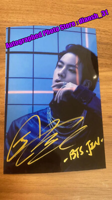 BTS JIN signed Photo Kim Seok Jin Autographed Photo K-POP