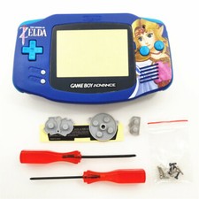 Zelda Princess Shell Case Housing for Nintendo Game Boy Advance GBA - Blue
