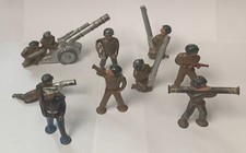 LOT OF 9 VINTAGE LEAD BARCLAY MANOIL POD FOOT