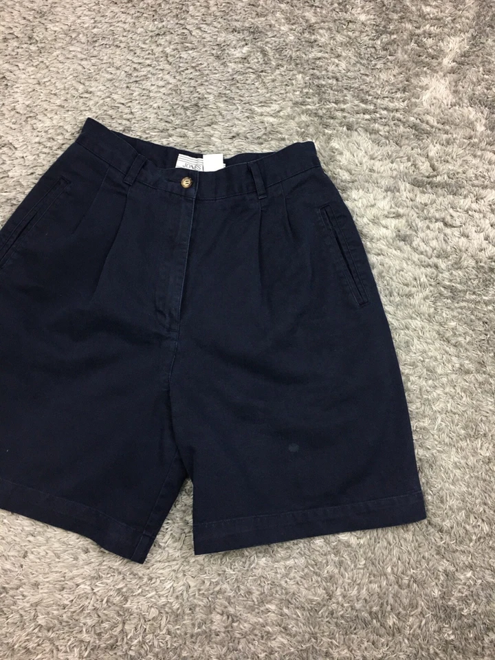 Jones Sport шорты женщин размер 8 хаки хлопок синий винтажный Jones Нью-Йорк - Изображение 2 из 4