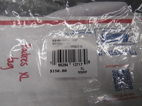 San Diego Padres Mens Mens Mitchell & Ness Heavy Satin Button Snap Jacket $150 - Picture 10 of 12