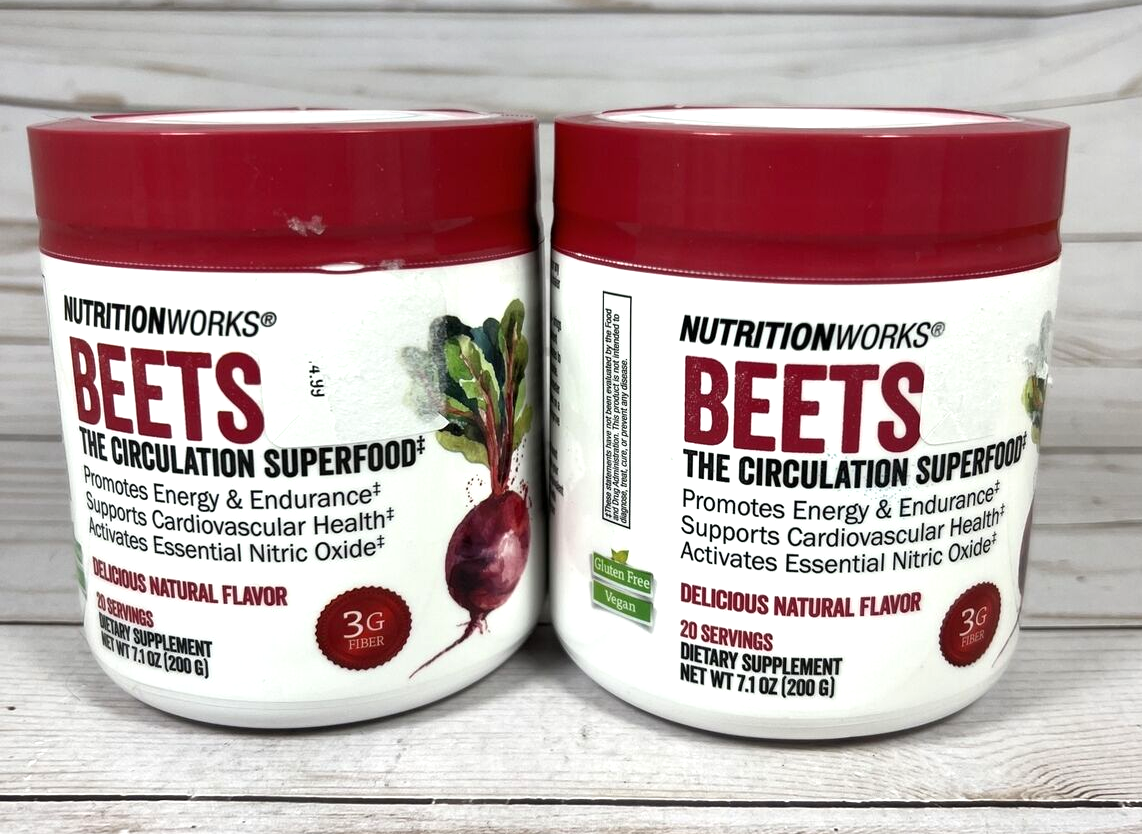 NutritionWorks BEETS Circulation Superfood Dietary Supplement Powder (2
