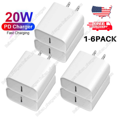 20W USB Type C Wall Charger Power Adapter PD Fast Block Charging Brick Box LOT
