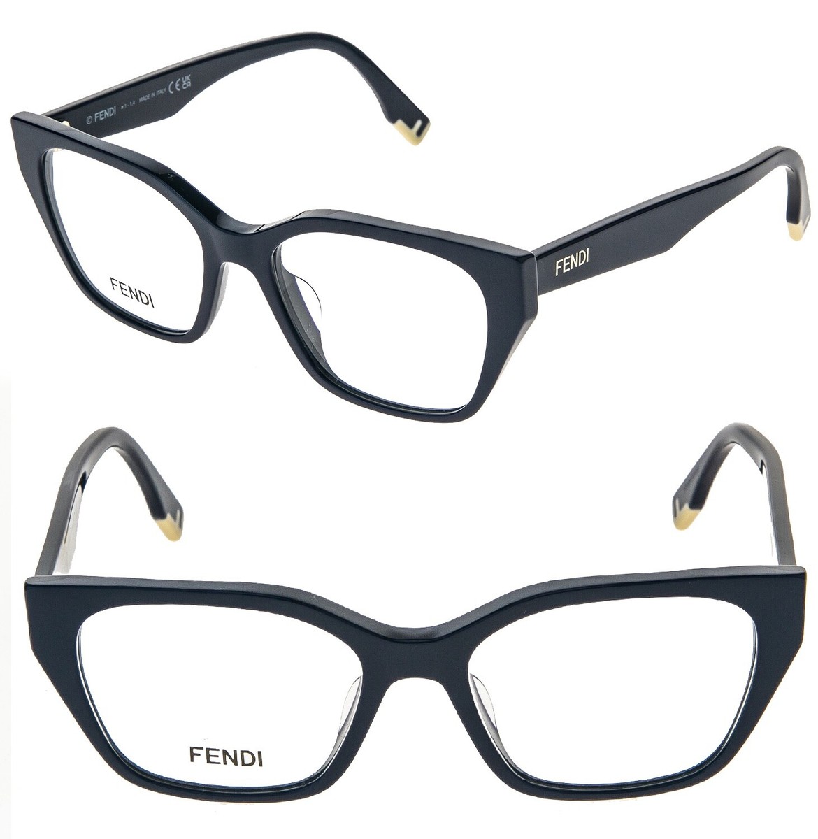 FENDI 50001 WAY Navy Blue Logo Eyeglasses Optical Frame 52mm  display picture 1