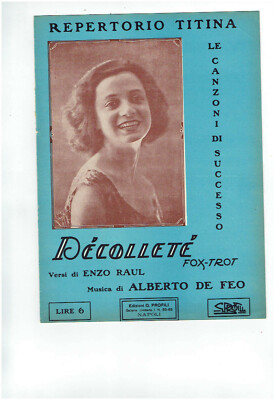 TITINA REPERTOIRE - NECKLINES - ENZO RAUL - DE FEO - PROFILE EDITIONS - NAPLES