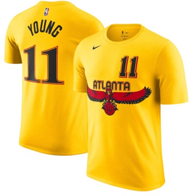 Trae Young Atlanta Hawks Nike City Edition Name Number T-Shirt
