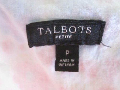 Talbots Petites mehrfarbiges Shirt-Top mit Blumendruck und gewelltem Besatz Gr. P - Bild 3 von 3
